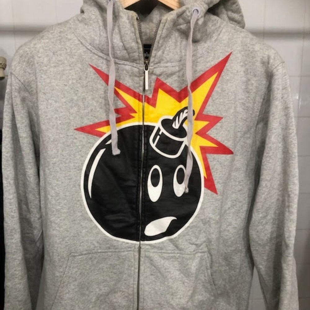 THE HUNDRED RARE ADAM BOMB HOODIE ZIP UP SIZE MEDIUM